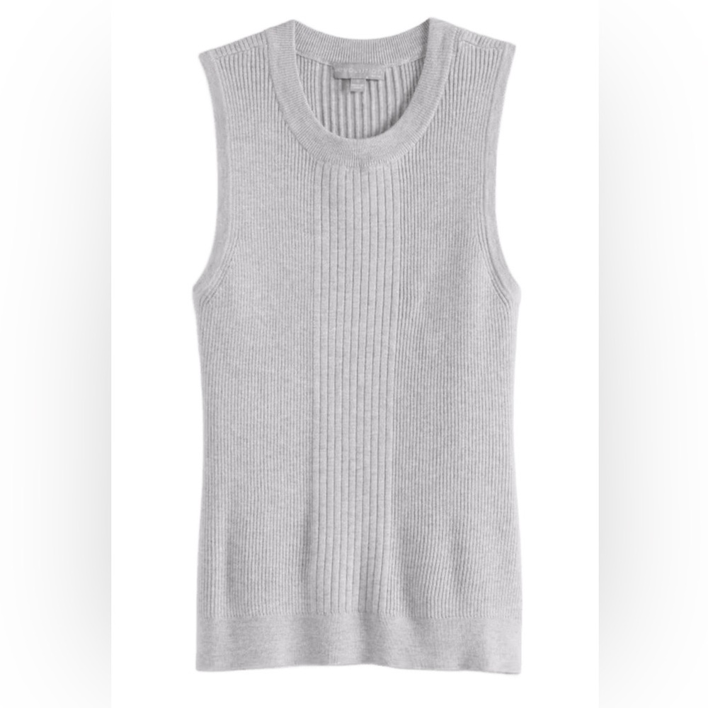NWT:  Evolution by Cyrus Kyrie Ribbed Sweater Tank (grey)